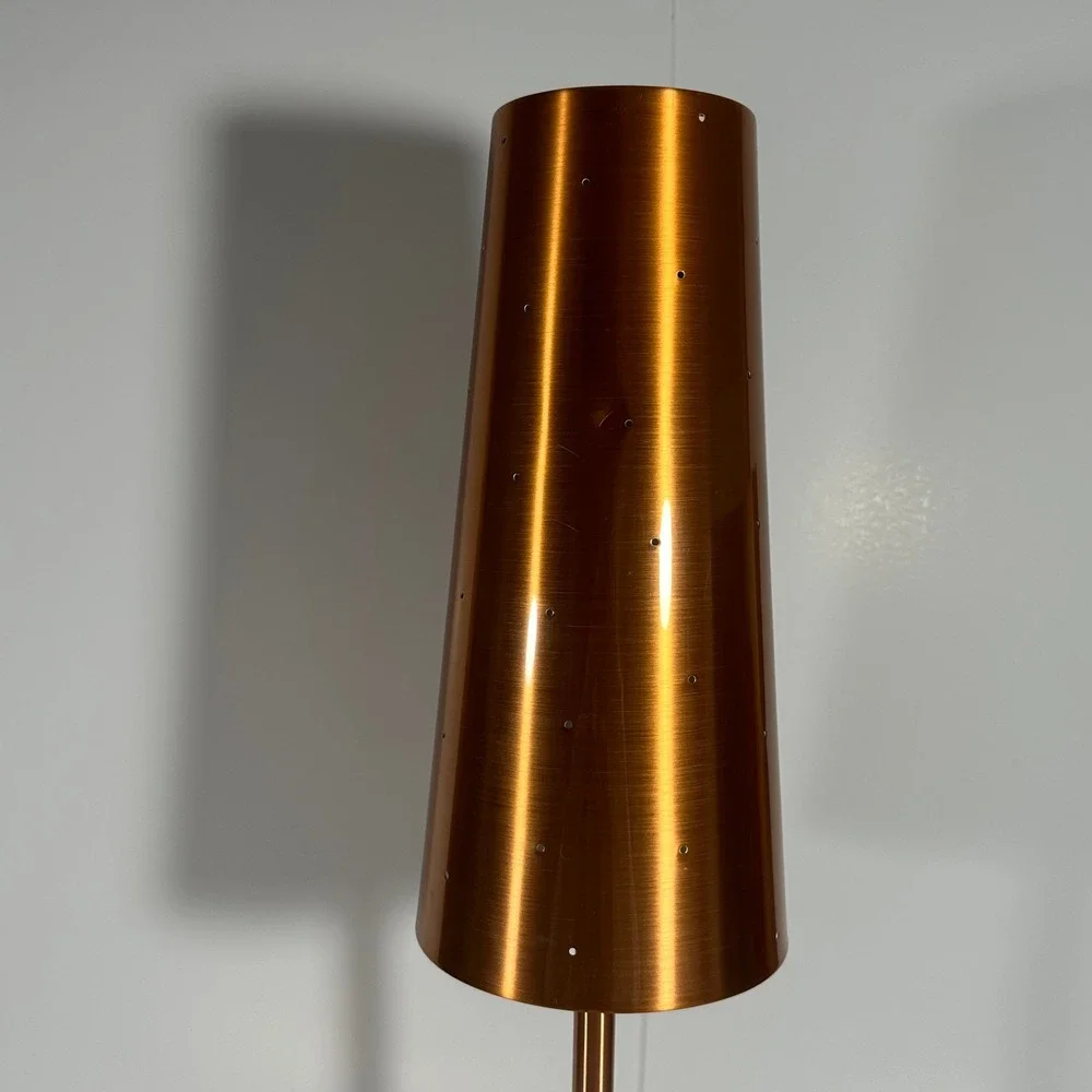 Vintage IKEA Copper Metal Tallvik Lamp With Perforations Anne Nilsson Design
